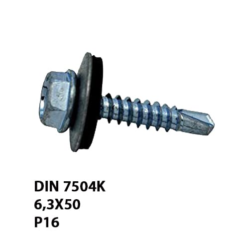 TORNILLO AUTOTAL. DIN 7504K 6,3X50 P16