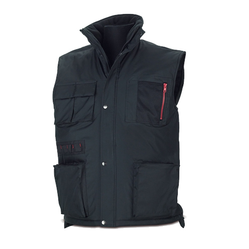 CHALECO SWAT FORRO POLAR NEGRO T-XL