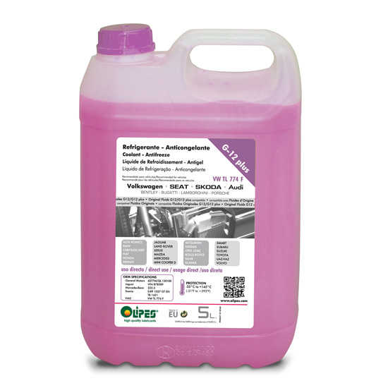 ANTICONGELANTE 50% ORGANICO G12 PLUS 5LT