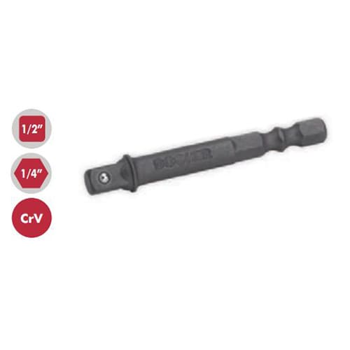[509021] ADAPTADOR 1/2" CON MANGO HEXAGONAL 1/4"