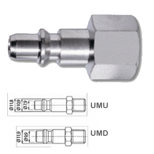 [UMD19202] ADAPTADOR ENCHUFE RAPIDO HEMBRA 1/4"